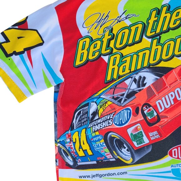 RARE Grail Jeff Gordon NASCAR Racing T-Shirt, All-Over Print, Size XL - Picture 14 of 15